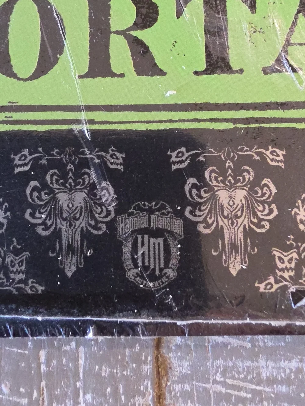 Disney Haunted Mansion WELCOME FOOLISH MORTALS Tin Wall Sign, Halloween Gorhic